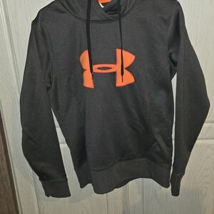 Women's Under Armour Black Sweater with Orange Logo